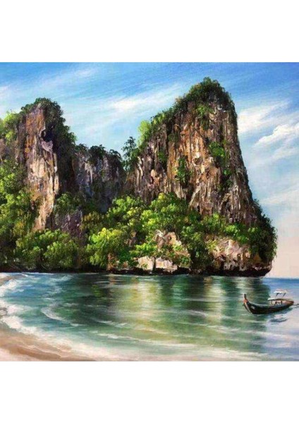 Kanvas rüya Gibi Sayılarla Boyama Seti Kasnaklı 50 x 65 cm