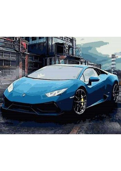 Kanvas mavinin Duruşu Sayılarla Boyama Seti Kasnaklı 100 x 140 cm