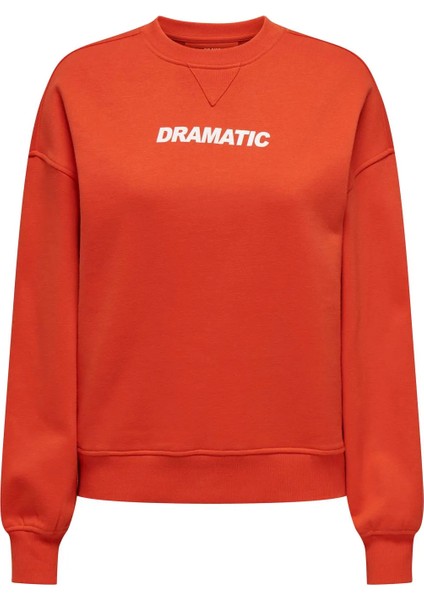 Onlsofıa L/s Word O-Neck Kadın Sweatshırt