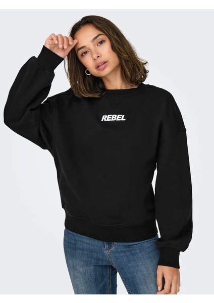 Onlsofıa L/s Word O-Neck Kadın Sweatshırt