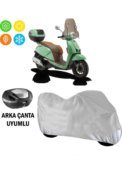Rks Ltr 125 Branda Motosiklet Brandası Arka Çanta Uyumlu