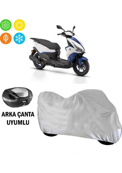 Rks DES125 Branda Motosiklet Brandası Arka Çanta Uyumlu