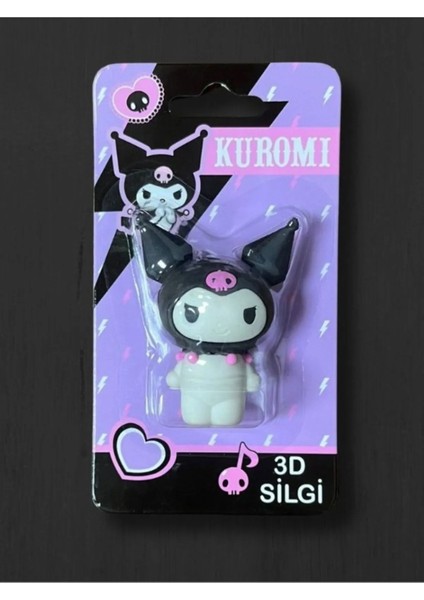 Kuromi Lisanslı 3D Silgi