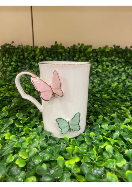 Kupa Bardak Porselen Kelebek Detaylı fiyatları