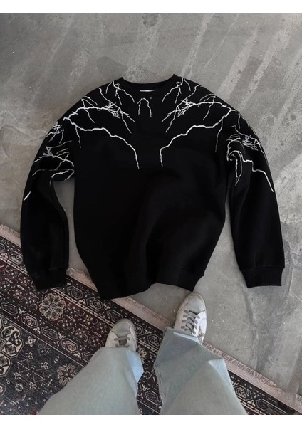 Yıldırım Baskılı Sweatshirt