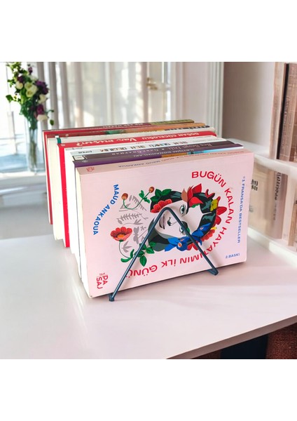 Kitap Tutacağı-Kitap Rafı-Metal Kitap Desteği - Kitaplık- Ev ve Ofis Dekoratif Aksesuar fiyatları