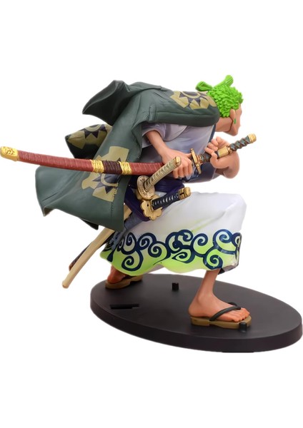 One Piece Anime Roronao Zoro Kimonolu Karakter Figür Oyuncak Koleksiyonluk Dekoratif Biblo 16 Cm.