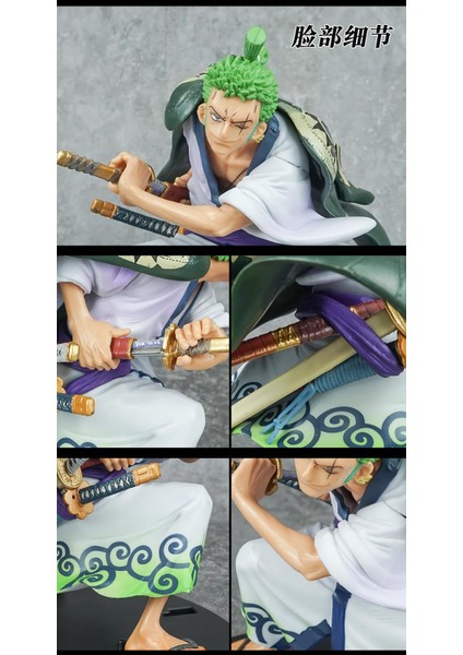 One Piece Anime Roronao Zoro Kimonolu Karakter Figür Oyuncak Koleksiyonluk Dekoratif Biblo 16 Cm.