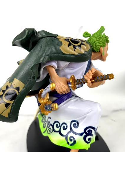 One Piece Anime Roronao Zoro Kimonolu Karakter Figür Oyuncak Koleksiyonluk Dekoratif Biblo 16 Cm.