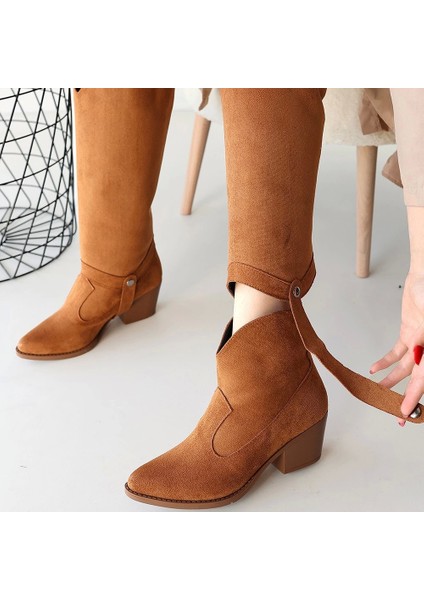 Milla Taba Süet Tak Çıkar Topuklu Bot ve Çizme fırsatları