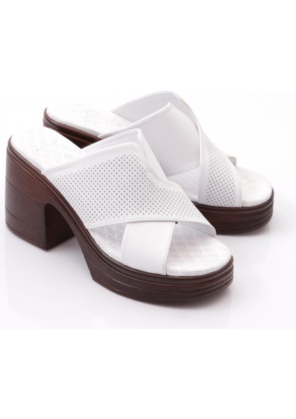 1006 Kadin Çapraz Şeritli Topuklu Terlik fiyatları