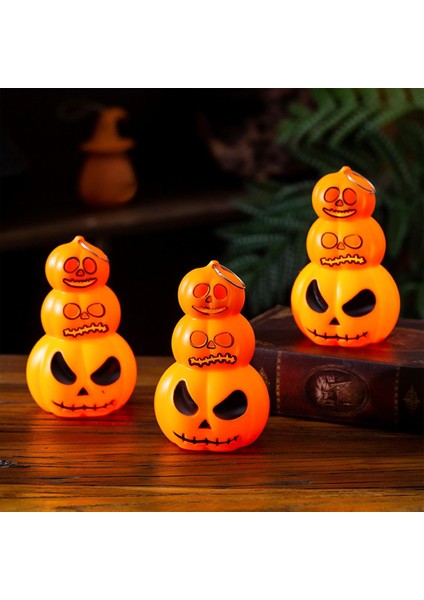 Halloween Bal Kabağı Şeklinde LED Lamba 12 cm modelleri