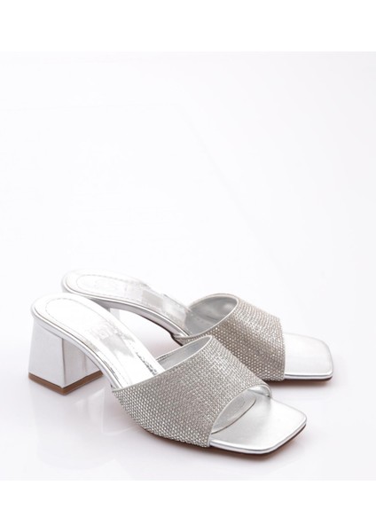 K1034 Kadin Kadeh Topuklu Taş Süslemeli Topuklu Terlik fiyatları