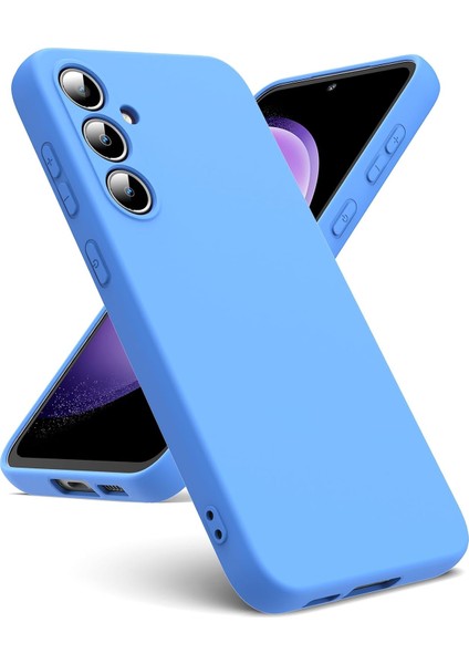 Galaxy A55 Uyumlu Içi Kadife 3D Kamera Korumalı Darbe Emici Elden Kaymaz Silikon Kılıf
