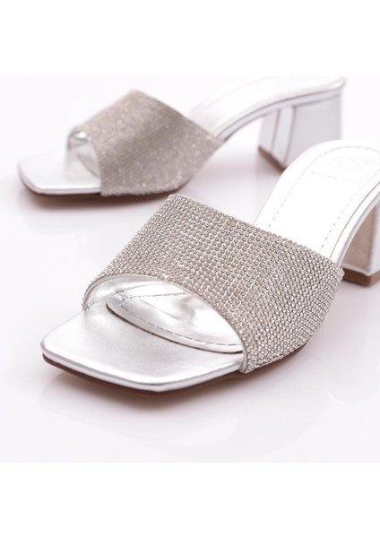 K1034 Kadin Kadeh Topuklu Taş Süslemeli Topuklu Terlik fırsatları