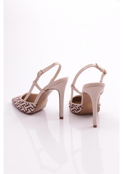 6305-2 Kadin Arkadan Bağlamali Topuklu Ayakkabi modelleri