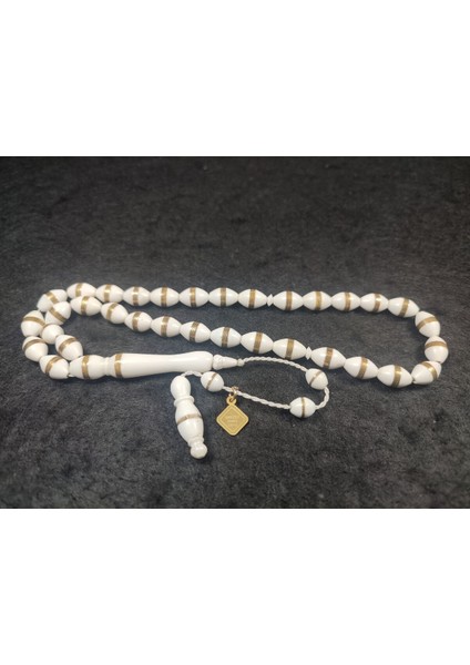 Iskeçeli Cemil Usta Eseri Imzalı Gümüş Sarmal Deve Kemiği Sertifikalı 5803