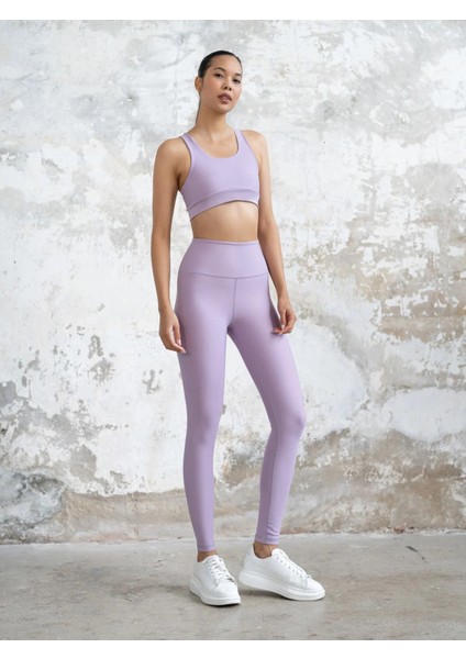 Lila Ekstra Yüksek Bel Toparlayıcı Spor Tayt fiyatları