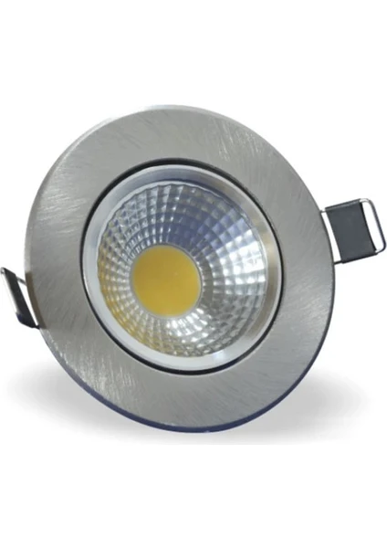 5W Cob LED Spot Saten Kasa Gün Işığı Trafolu (4 Adet Paket)