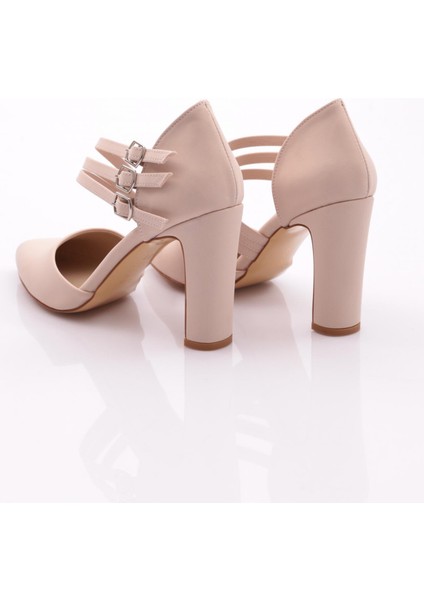 318 Kadin Kalin Topuklu Bileği Kemerli Topuklu Ayakkabi modelleri