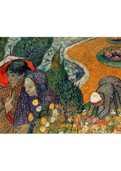 Kanvas Cennet Bahçesi Anıları Sayılarla Boyama Seti Kasnaklı 70 x 90 cm