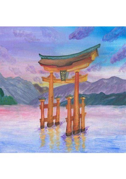 Kanvas tao Felsefesi Sayılarla Boyama Seti Kasnaklı 90 x 110 cm