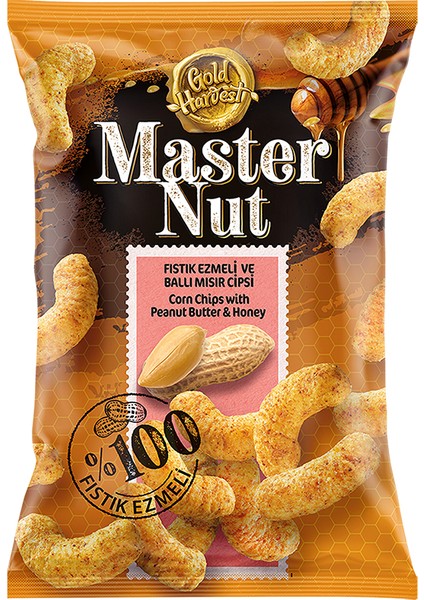 Nut Fıstık Ezmeli ve Ballı Mısır Cipsi 150 gr x 6 Adet