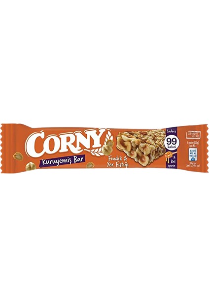 Corny Fındık & Yer Fıstığı Kuruyemiş Bar (20 G) X12 Adet