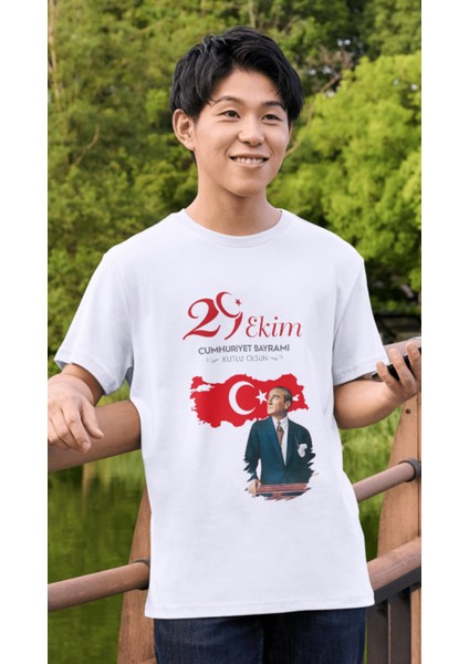 Cumhuriyet Bayramı 29 Ekim Tişört 101. Yıl T-Shirt Atatürk Tişört