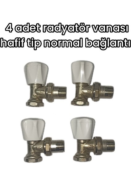 Radyatör Vanası 4 Adet Hafif Tip