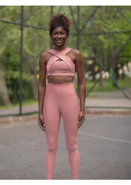 Rose Ekstra Yüksek Bel Toparlayıcı Spor Tayt