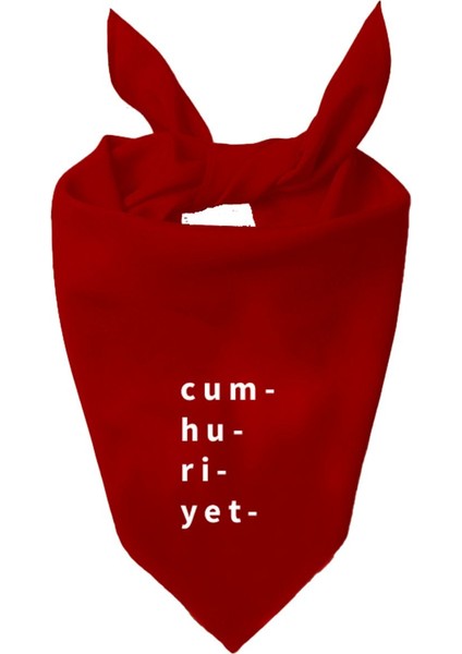 Cumhuriyet 100 Yıl Tasarımı Baskılı Fular