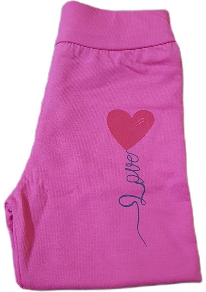 Deyti Bebek Tek Alt Pijama Kalp Baskılı