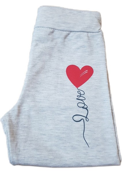 Deyti Bebek Tek Alt Pijama Kalp Baskılı