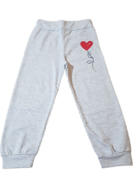 Deyti Bebek Tek Alt Pijama Kalp Baskılı