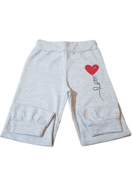 Deyti Bebek Tek Alt Pijama Kalp Baskılı