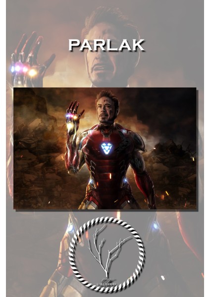 Iron Man Avengers And Game Son Sahne Poster/Duvar Kağıdı Baskı
