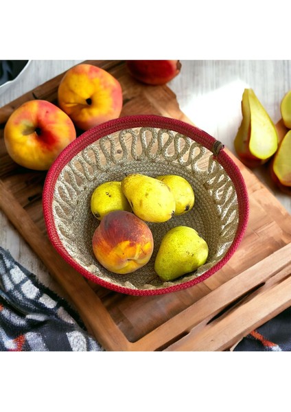 Ayşe Serhoşoğlu Home Design Dekoratif Sepet, Tasarım Sepet, Çok Amaçlı Saklama Kutusu, Hediyelik Sepet, Meyve Tabağı