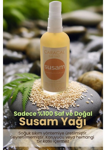 Soğuk Sıkım Susam Yağı 100 ml Saf Doğal
