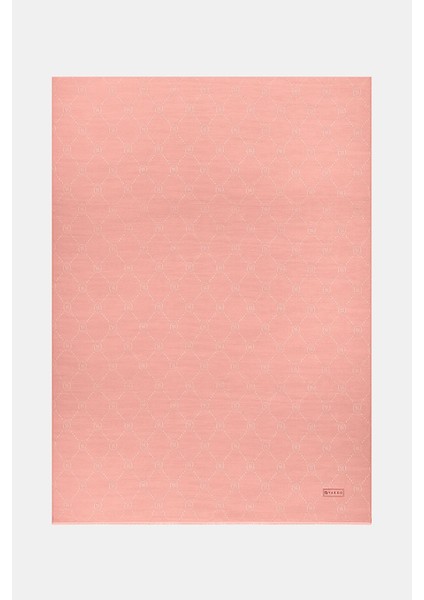 Pamuk Ipek Monogram Şal 40753-AÇIK Gri