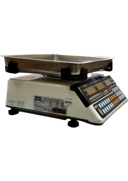 30 kg Hesaplamalı Elektronik Terazi Beyaz Plastik