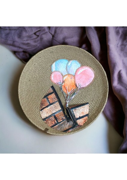 Ayşe Serhoşoğlu Home Design Hasır Duvar Süsü,Dekoratif Bohem Afrikan Duvar Tabağı,Dekoratif Duvar Aksesuarı