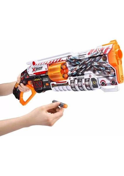 36606 X-Shot Skins Lock Blaster 16 Mermili Sünger Dart Atan Silah 56 cm -Sunman