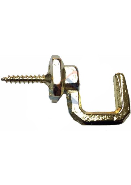 Vidalı Kanca, Askı Büyük - 15X23MM, Sarı - 1 Adet