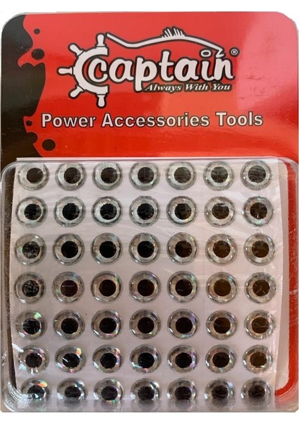 7633 8mm Naturel Silikon Damla Göz 49'lu Paket