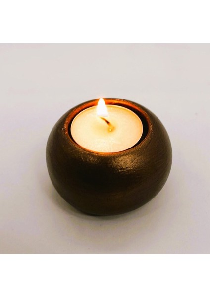 6,7cm Yuvarlak Top Tealight Mumluk Silikon Kalıp K-1359, Kokulu Taş Sabun Alçı Mum Kalıbı