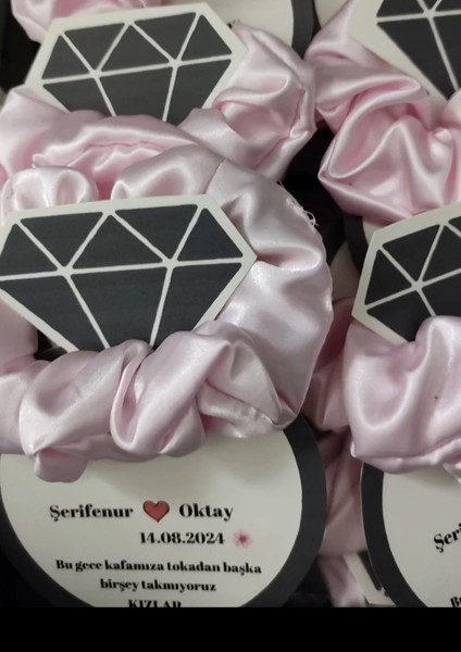 Pembe Saten Toka Düğün Kına Nişan Kartı 20 Adet fiyatları