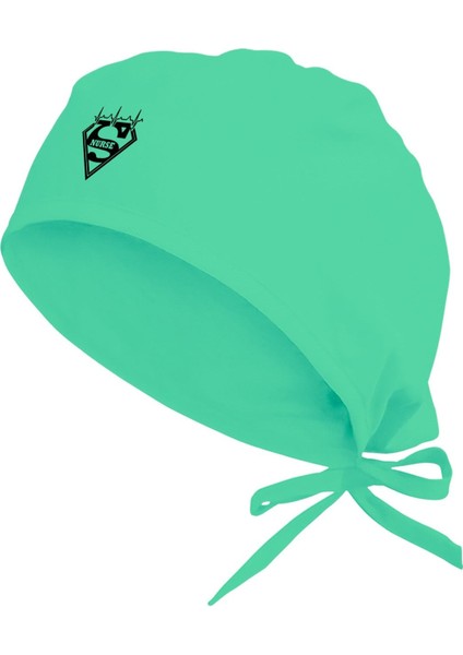 Super Nurse Ekg Cerrahi Bone | Hemşire Bonesi Mint Yeşili