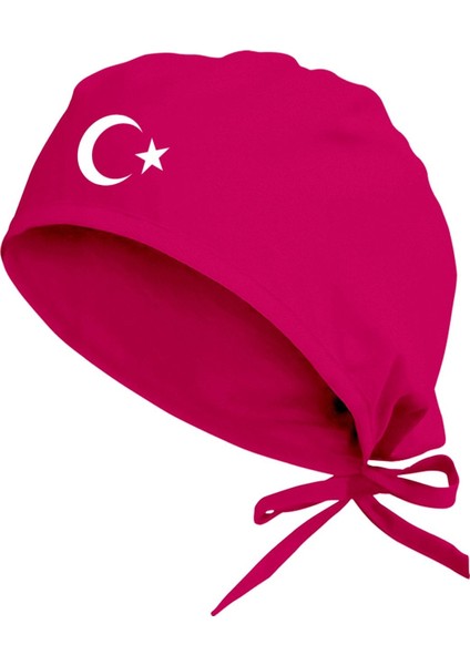 Ayyıldız Temalı Özel Tasarım Cerrahi Bone Fuşya
