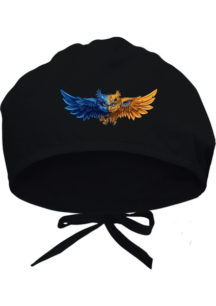 Robocop Baykuş Baskılı Cerrahi Bone Doktor ve Hemşire Bonesi Hastane Bonesi